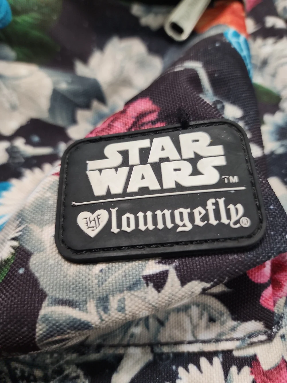 Star Wars Loungefly Floral Full Size Backpack Millennium Falcon X-Wing Disney - Picture 2 of 7